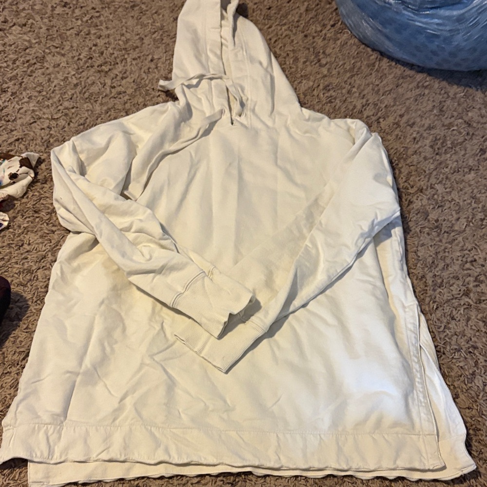 Aerie Cream oversized Hooded Sweatshirt